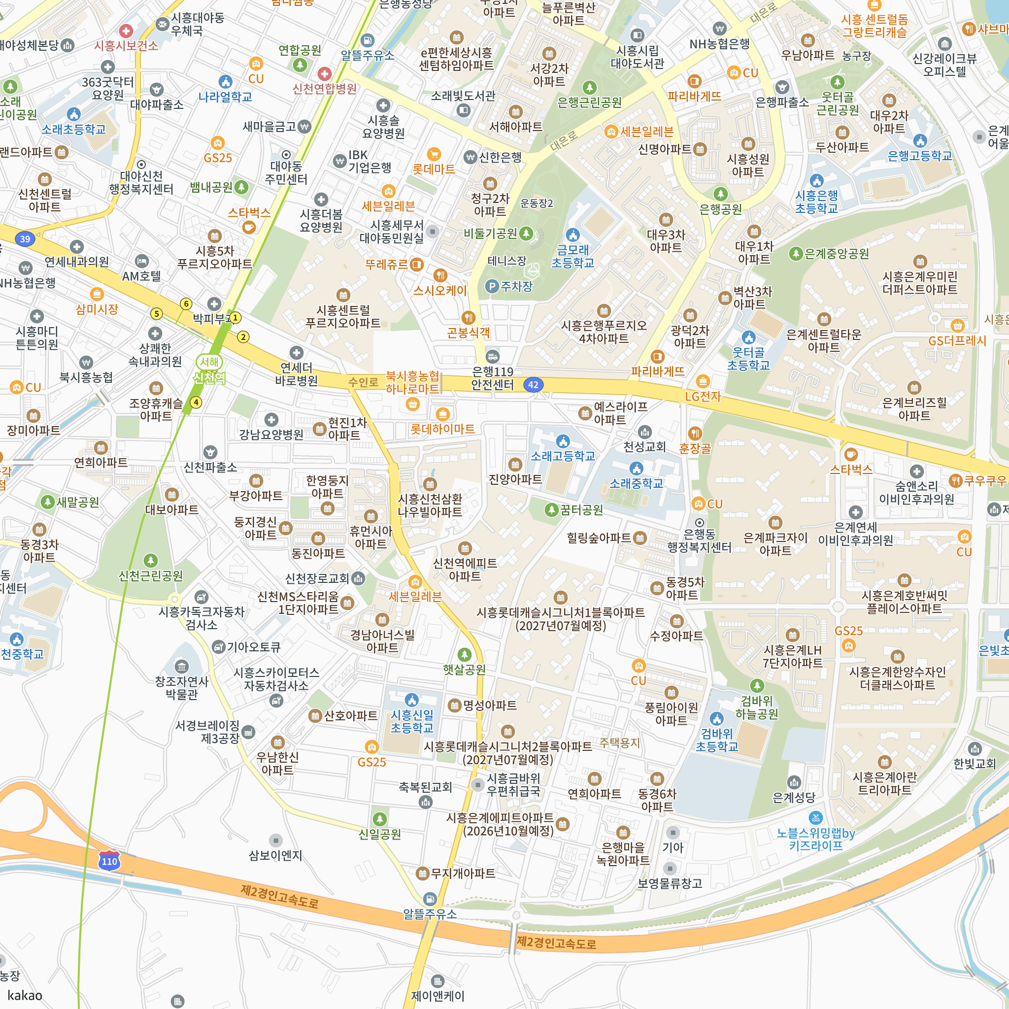 신천역 에피트(2차) 반경 1km 주변 시설 지도