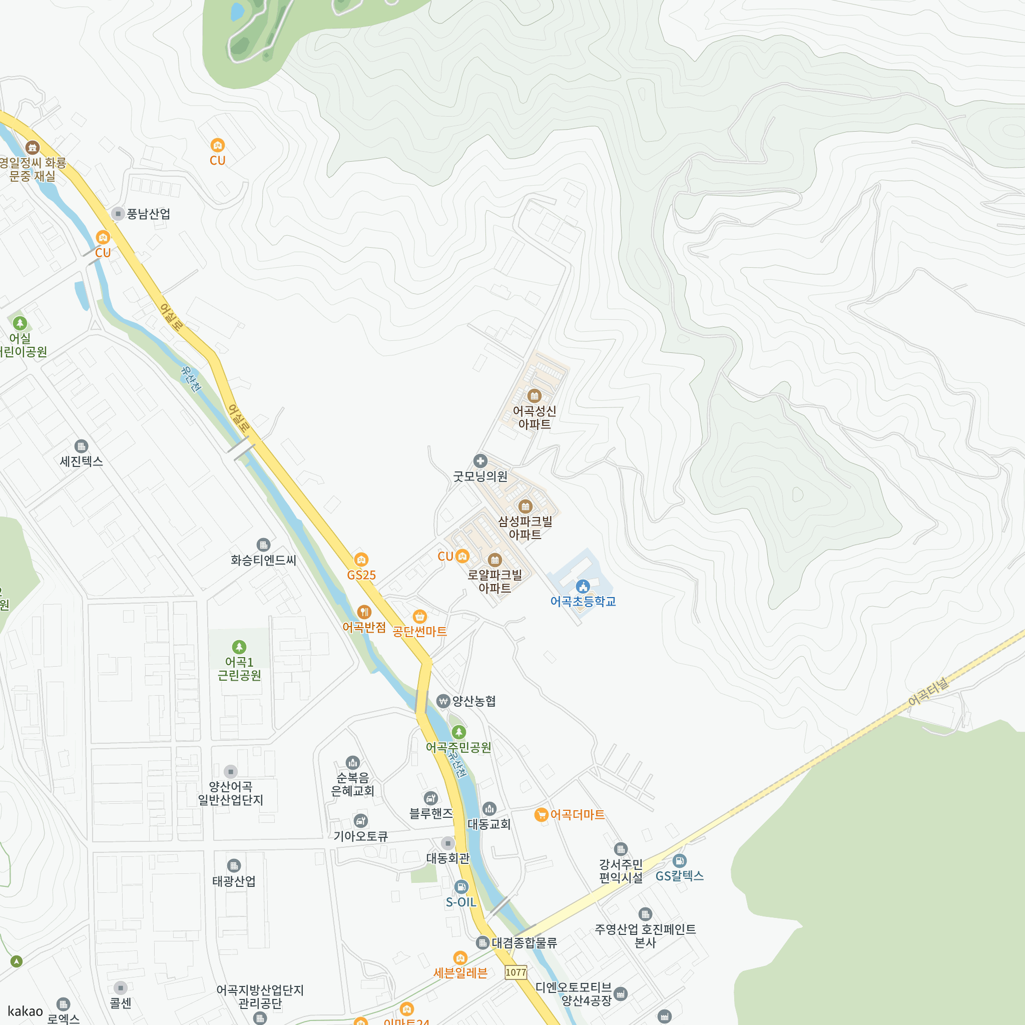 양산 삼성파크빌 자격완화 입주자 선착순 모집(2026.09.30) 반경 1km 주변 시설 지도