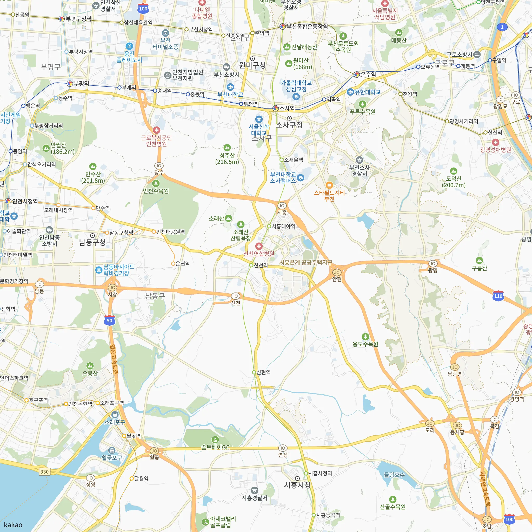 신천역 에피트(2차)에서 가장 가까운 신천역과 1호선·2호선·7호선·수인분당선·인천1호선·인천2호선·서해선 노선 지도