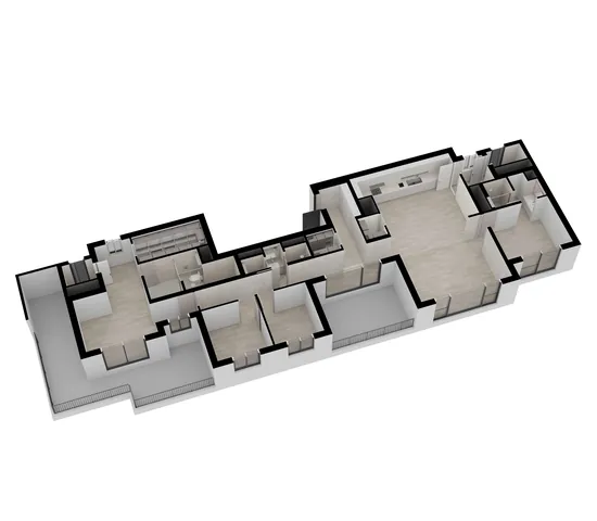 아크로 리버스카이(2차) 140P 입체(3D) 평면도